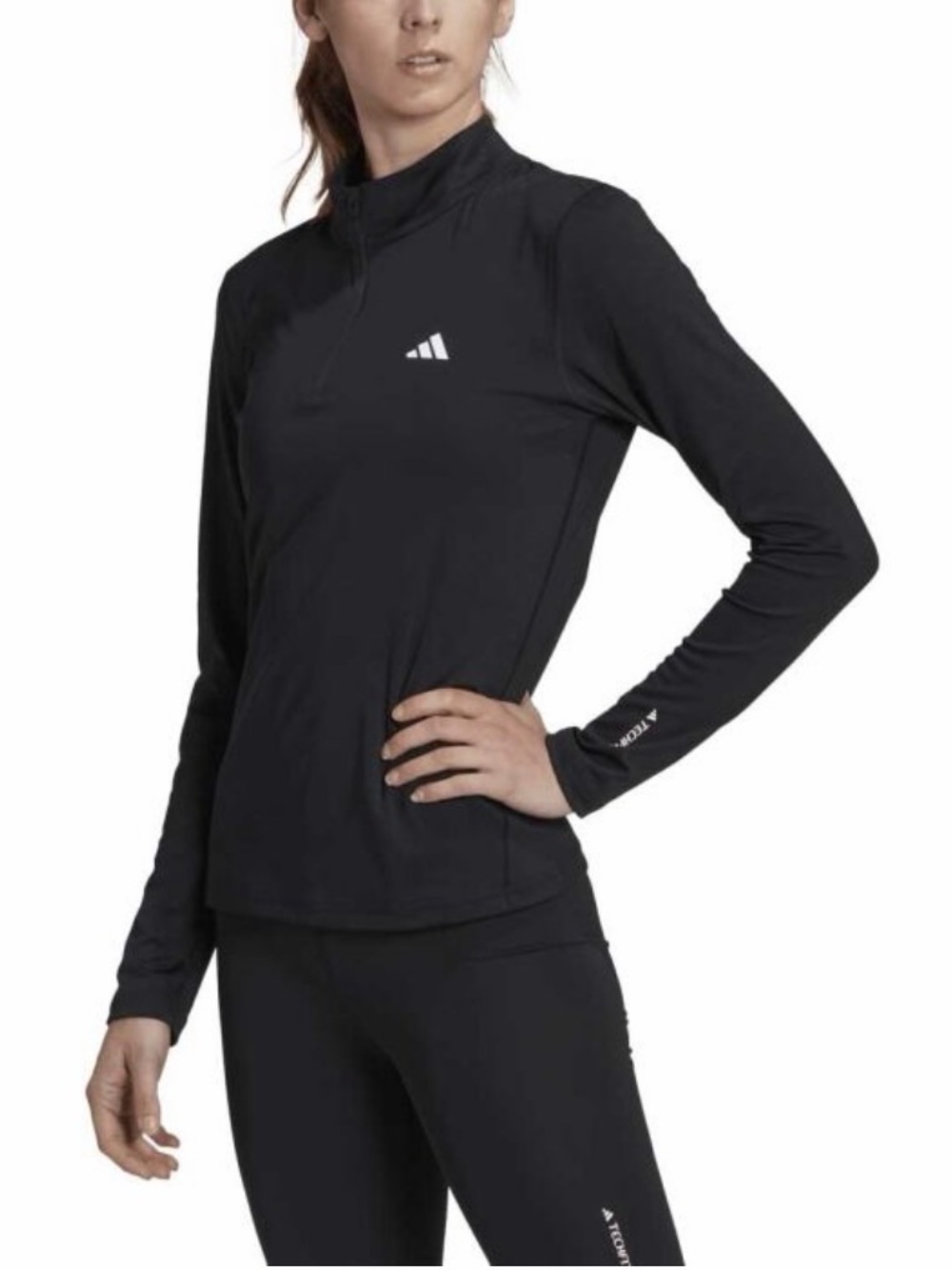 NWT Adidas Blue TF TRAIN 14Z LS Quarter Zip Long Sleeve, Size XS